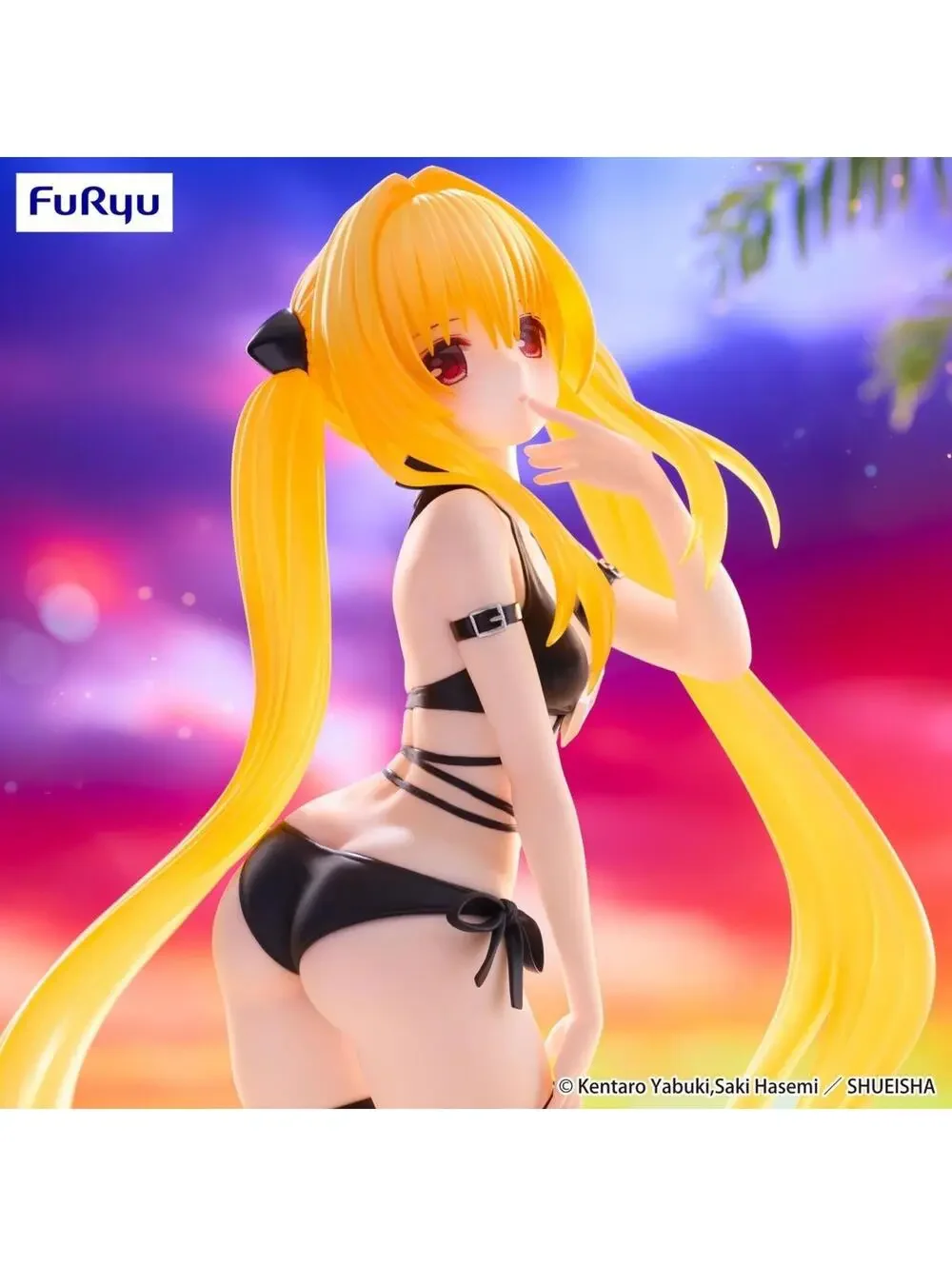 FuRyu To Love-Ru Darkness Golden Darkness Swimsuit Figure New Black 1/7 Scale